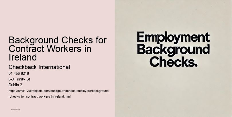 Background Checks for Contract Workers in Ireland