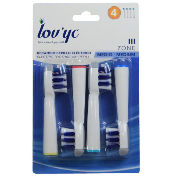 RECAMBIO 4uds COMPATIBLE CEPILLO ORAL B TRIZONE