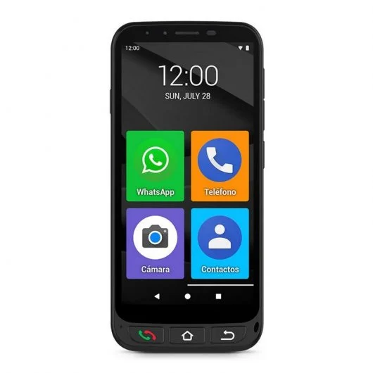 SPC Zeus 4G Pro Smartphone 5.5" - Especial para Personas Mayores - Capacidad 32GB - 3GB de RAM - Base de Carga - Color Negro
