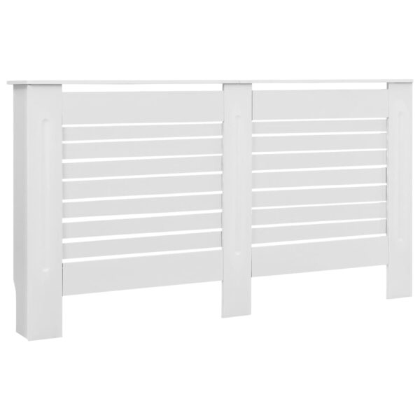 Cobertura de radiador 152x19x81,5 cm MDF branco - Image 2