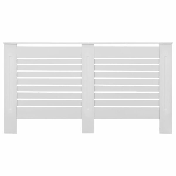Cobertura de radiador 152x19x81,5 cm MDF branco - Image 3