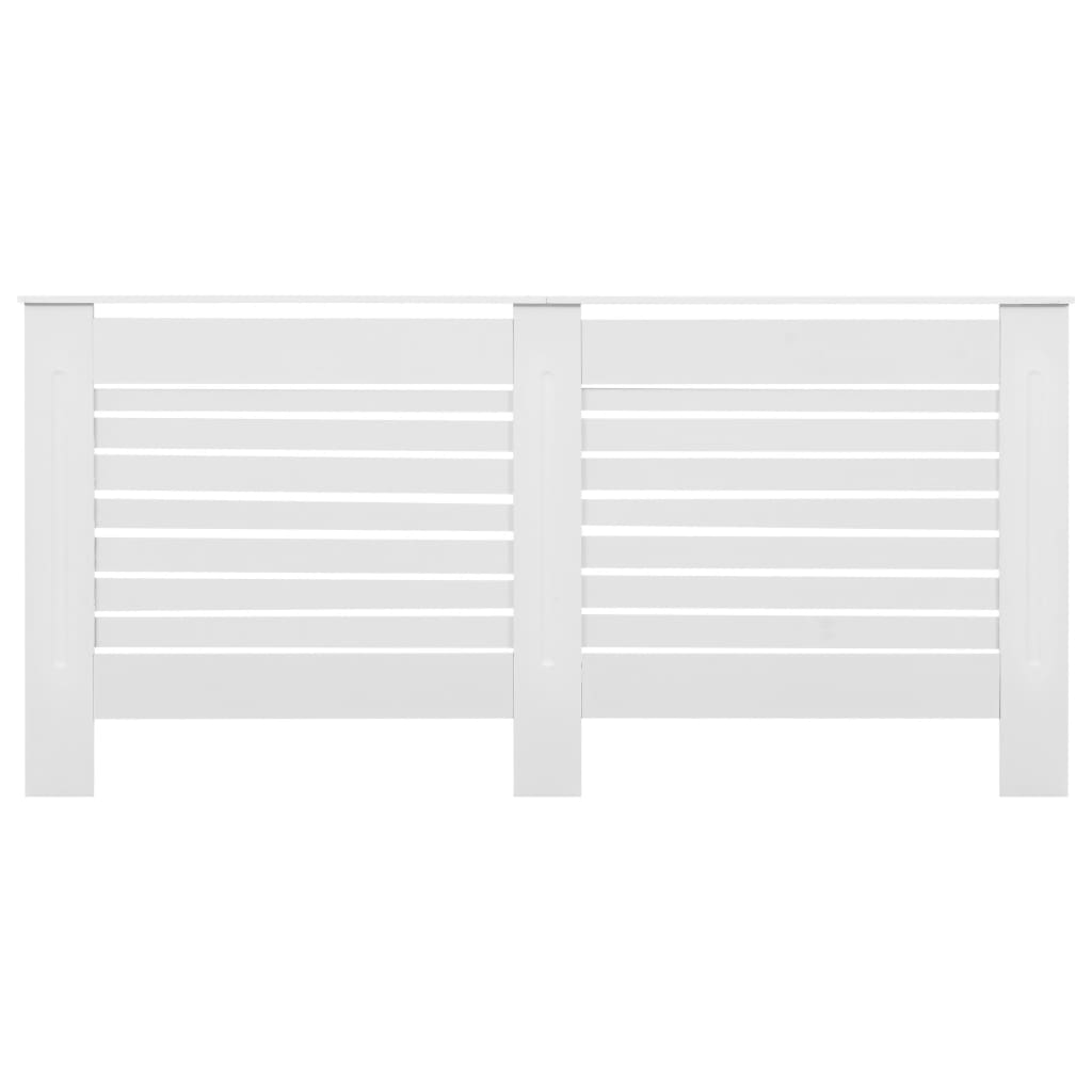 Cobertura de radiador 172x19x81,5 cm MDF branco - Image 3