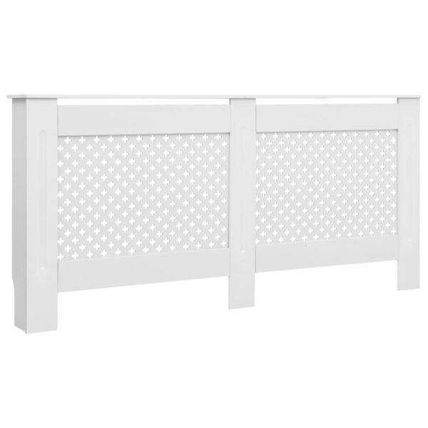 Cobertura de radiador 172x19x81,5 cm MDF branco - Image 2