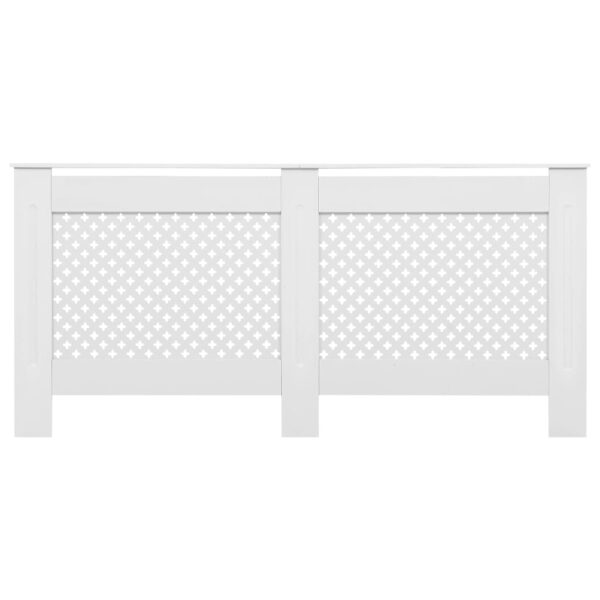 Cobertura de radiador 172x19x81,5 cm MDF branco - Image 3