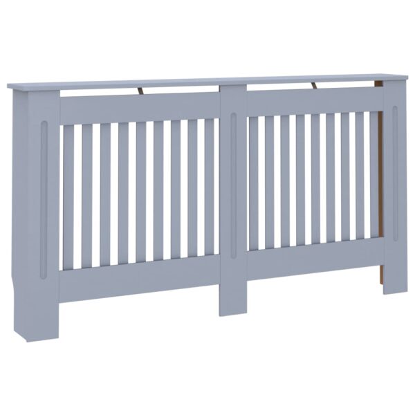 Cobertura de radiador 152x19x81,5 cm MDF antracite - Image 2