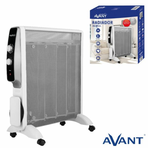 RADIADOR DE MICA AVANT 2000W MICA-TECH WHITE EDITION