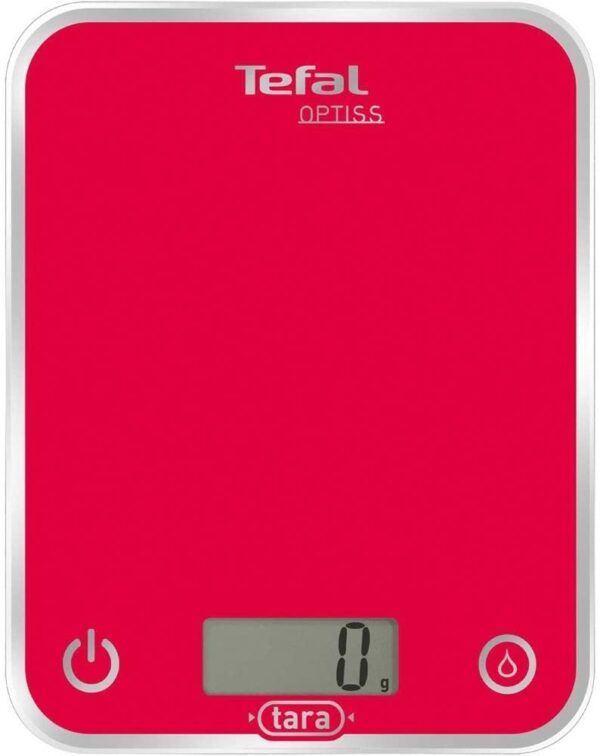 BASCULA DE COCINA TEFAL ROJA