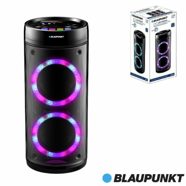 ALTAVOZ TORRE BLAUPUNKT BLUETOOTH/LED 100W NEGRO