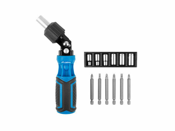 Destornillador lanberg de carraca angular 6 adaptadores y 6 puntas