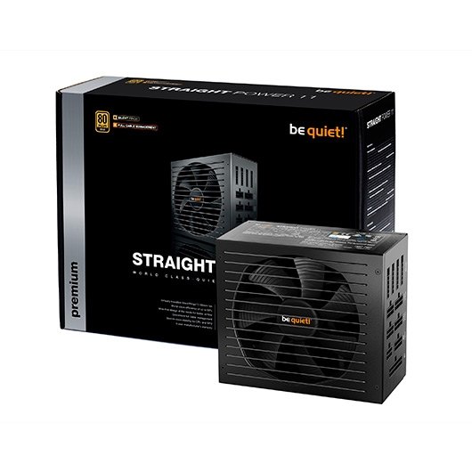 Fuente de alimentacion atx 1000w be quiet! straight power 11 bn213 modular - 80+ gold - cables mallados negros