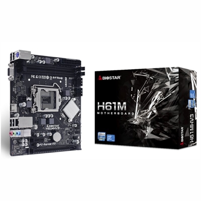 Placa base biostar h61mhv3 m - atx - 2x ddr3 - lga1155