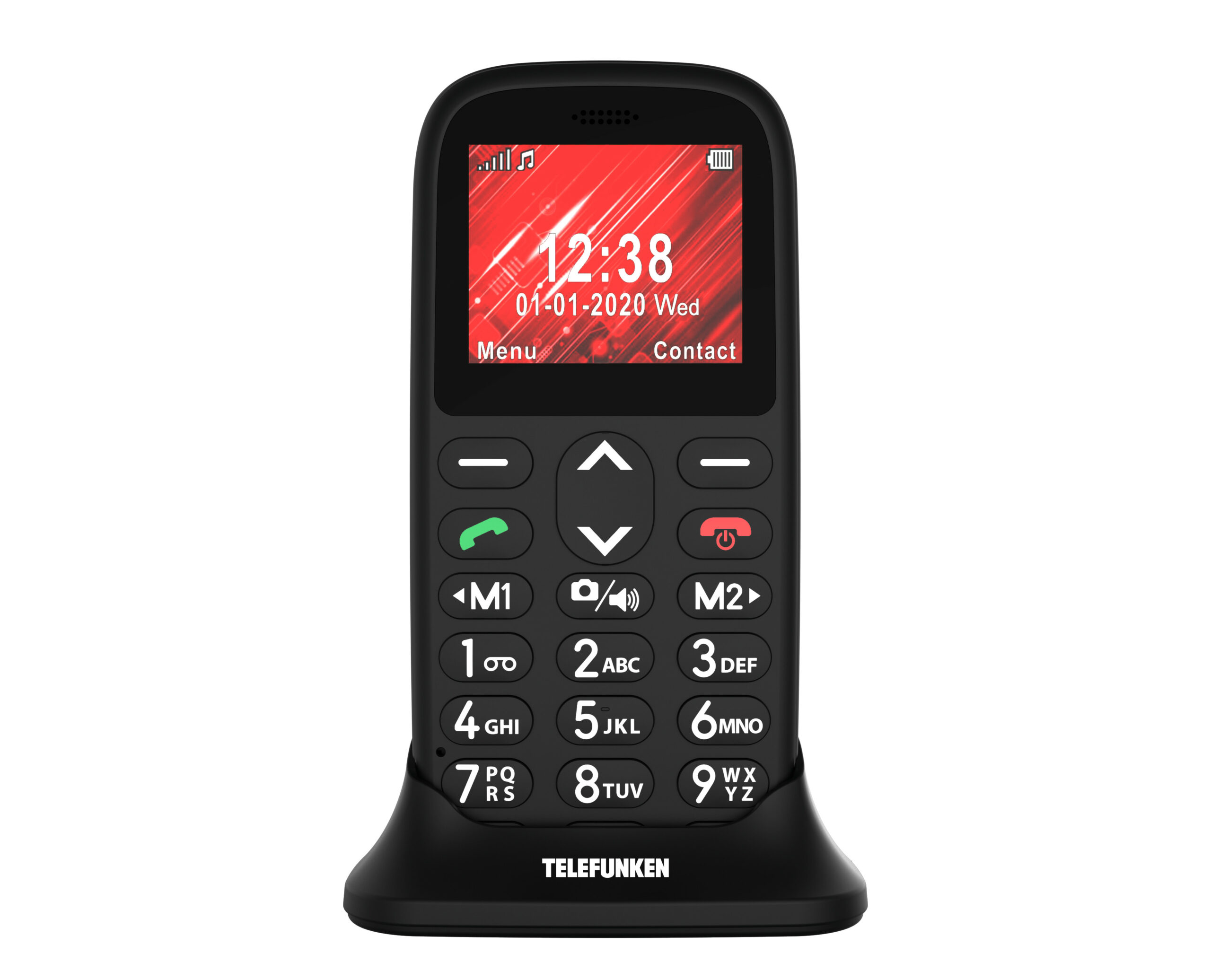Telefono movil telefunken s410 senior phone - 1.77pulgadas - negro