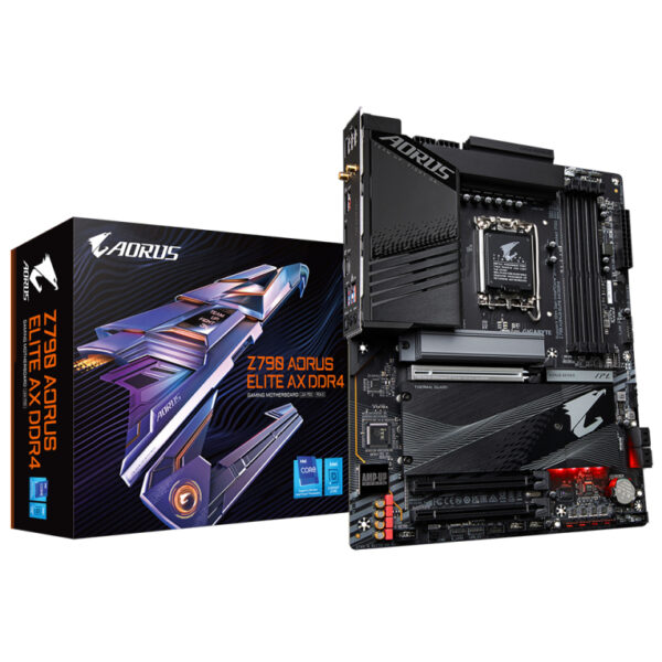 Placa base gigabyte z790 aorus elite ax 1700 atx -  4x ddr4 -  6x sata3 -  5x usb 3.2 -  1x usb tipo c -  4x usb 2.0