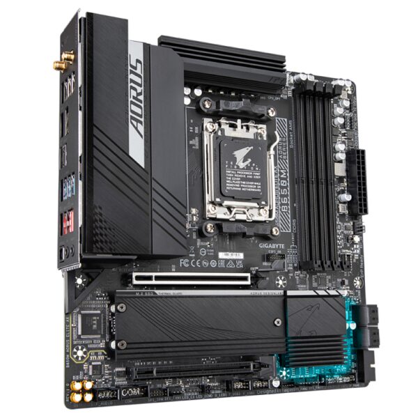 Placa base gigabyte b650m aorus elite ax am5 atx -  4x ddr5 -  4x sata 6gb - s -  7x usb 3.2 -  1x usb tipo c -  4x usb 2.0