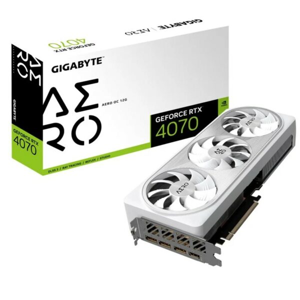 Tarjeta grafica gigabyte rtx 4070 aero oc 12gb gddr6x dlss3 3 x dp - 1 hdmi - 1 x 16p - pci express 4.0