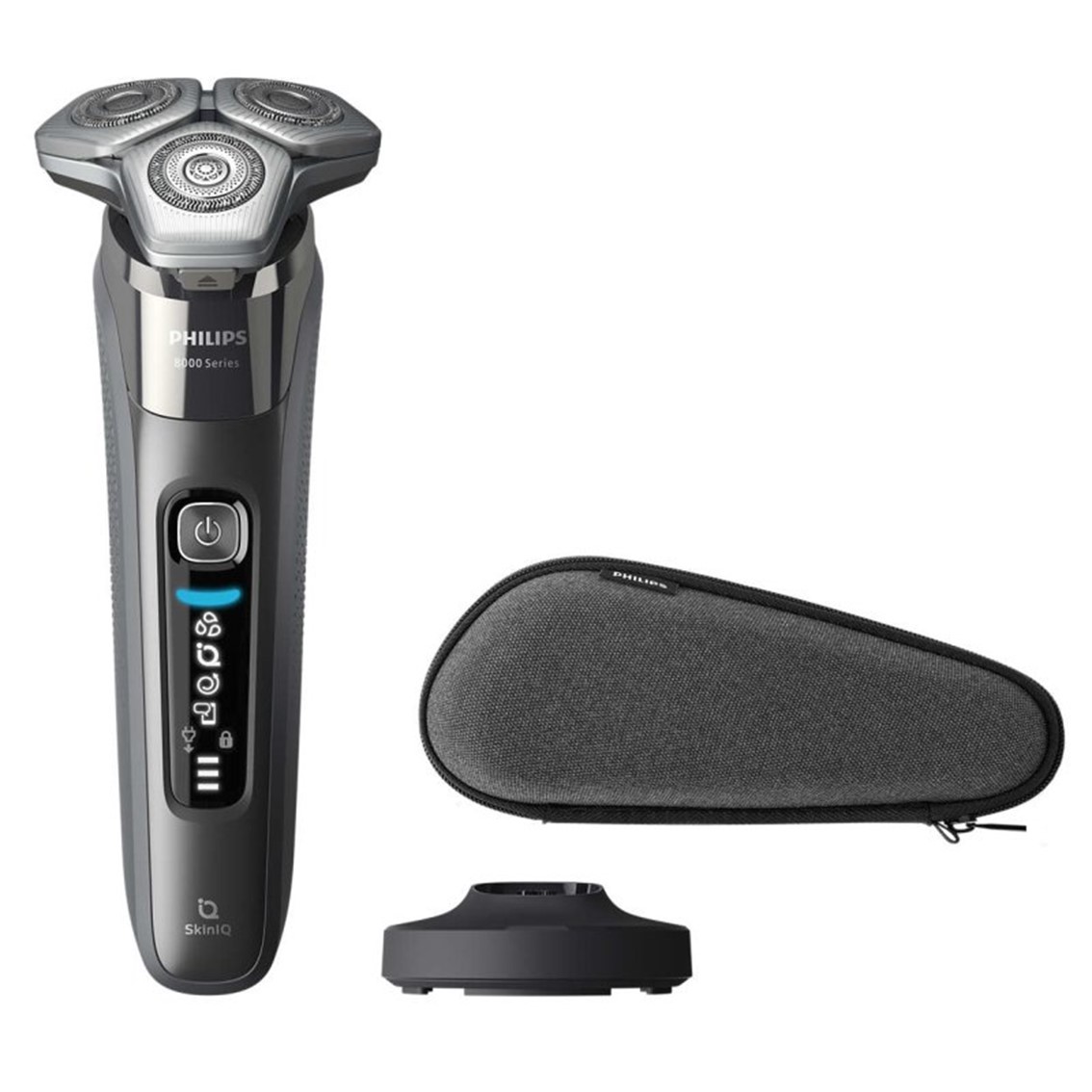 Afeitadora philips shaver series 8000 s8697 - 35 skiniq - recorta - afeita - humedo - seco - 50min