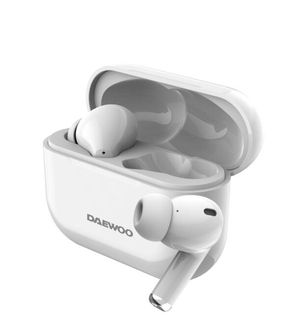 AURICULAR DAEWOO TWS BLUETOOTH 5.3 BLANCO 40MAH/500MAH
