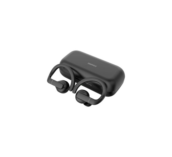 AURICULAR DAEWOO TWS SPORT BLUETOOTH 5.3 IPX4 RES.AGUA NEGRO 50MAH/600MAH