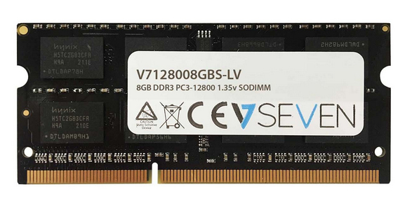 Memoria ram v7 sodimm 8gb ddr3 1600 mhz pc3 - 12800