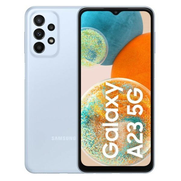 Telefono movil smartphone samsung galaxy a23 6.6pulgadas azul 5g - 128gb rom -  4gb ram -  50+5+2+2 mpx - 8 mpx -  5000 mah -  dual sim