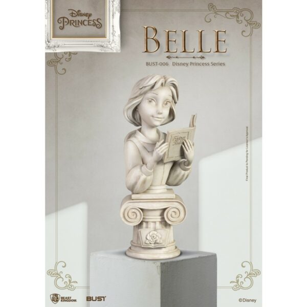 Figura busto beast kingdom disney la bella y la bestia bella