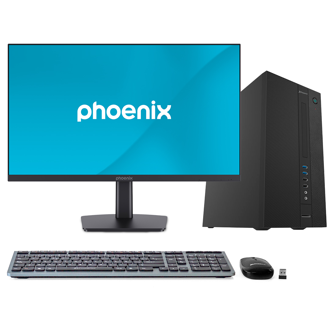 Pack phoenix - ordenador + monitor + teclado y raton con alfombrilla - windows 11 home