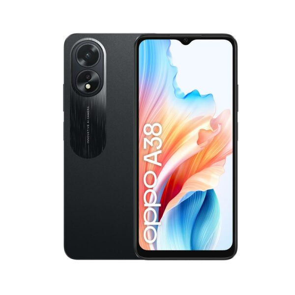 Telefono movil smartphone oppo a38 6.56pulgadas - 4gb - 128gb - negro ram -  50 + 2 mpx -  8 mpx -  5000mah -  dual sim