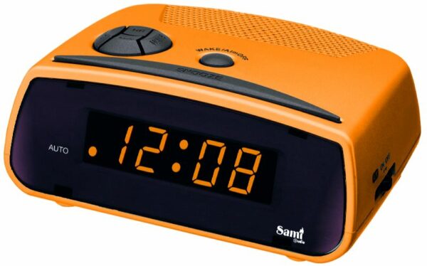 DESPERTADOR SAMI - AC MINI DIGITOS 0.6" - NARANJA
