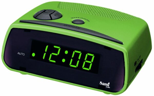 DESPERTADOR SAMI - AC MINI DIGITOS 0.6" - VERDE