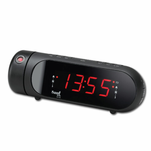 RADIO RELOJ SAMI PROYECTOR ROTATIVO 2 ALARMAS / PUERTO USB