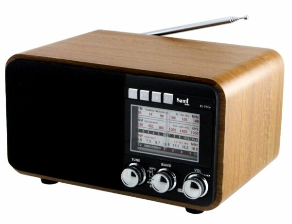 RADIO SAMI AC/DC 3BANDAS TIPO MADERA CLARA/USB/MICRO/AUX REC