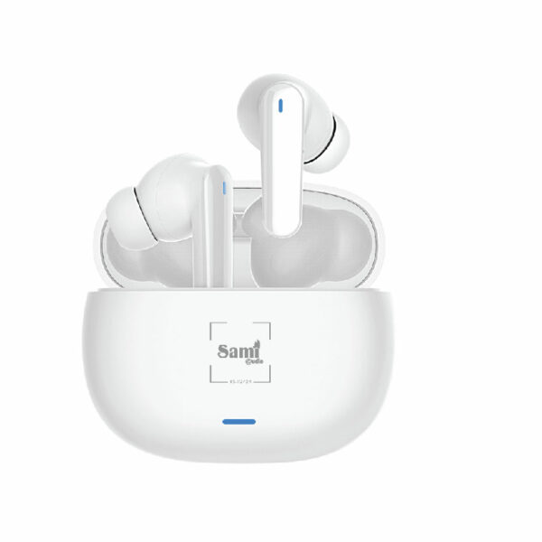 AURICULAR SAMI SONORA SILICONA TWS 30mAh C/CARG. BLANCO