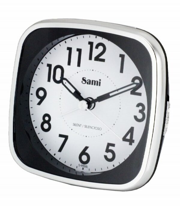 DESPERTADOR SAMI ANALOG SILEN.GDE.LED VERDE,NEGRO
