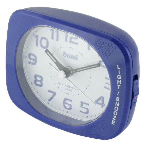 DESPERTADOR SAMI MED.SILEN.LUZ AZUL DIG.,AZUL