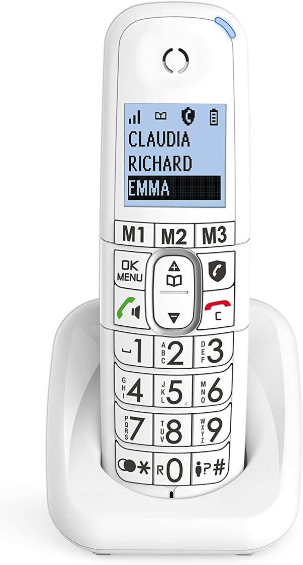 TELEFONO INALAMBRICO ALCATEL DECT TECLAS GRANDES - PANTALLA XL - MANOS LIBRES - BLOQUEO DE LLAMADAS