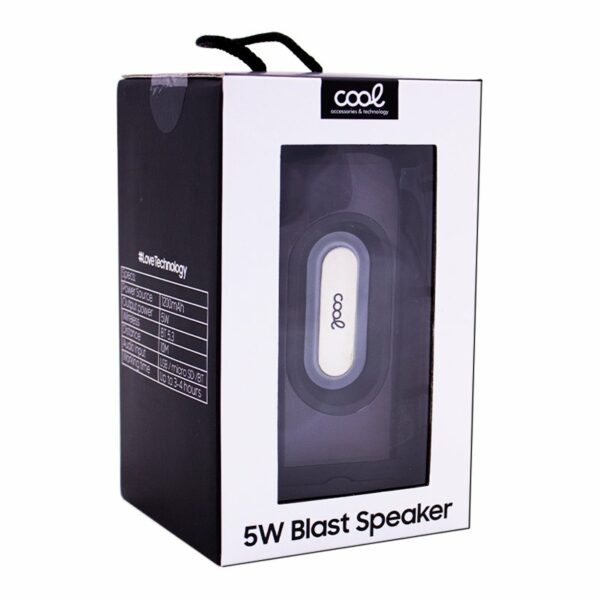 Altavoz Bluetooth Universal Música 5W COOL Blast Gris - Image 10