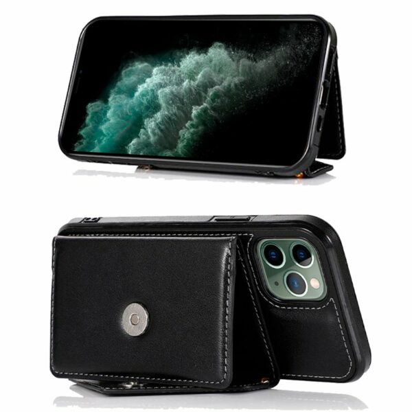Carcasa COOL para iPhone 11 Pro Max Colgante Wallet Negro - Image 3