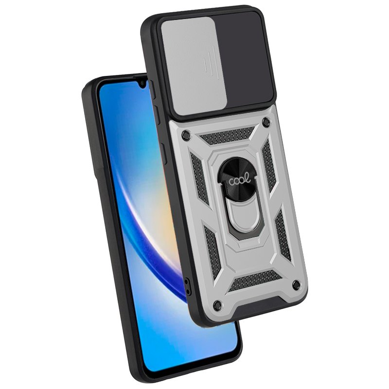 Carcasa COOL para Samsung A346 Galaxy A34 5G Hard Ring Plata - Image 3