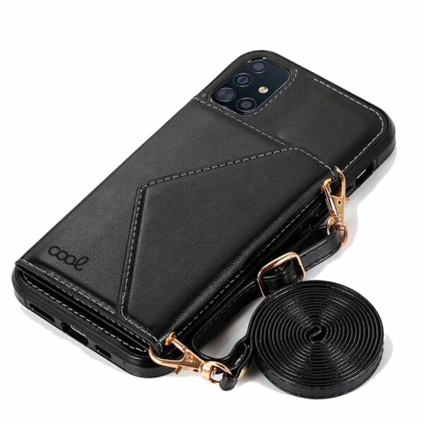 Carcasa COOL para Samsung A515 Galaxy A51 Colgante Wallet Negro - Image 4