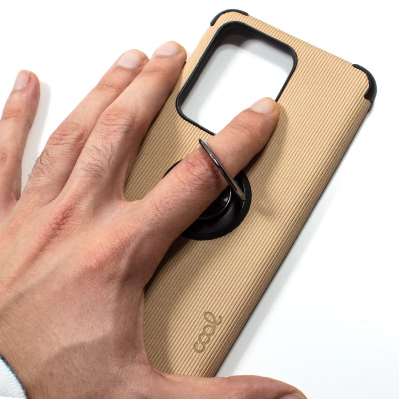 Carcasa COOL para Samsung G988 Galaxy S20 Ultra 5G Hard Tela + Anilla (Beige) - Image 3