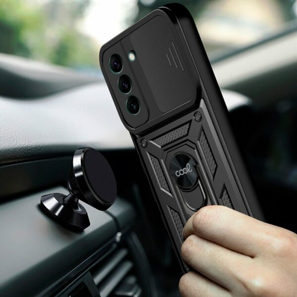 Carcasa COOL para Samsung S906 Galaxy S22 Plus Hard Ring Negro - Image 2