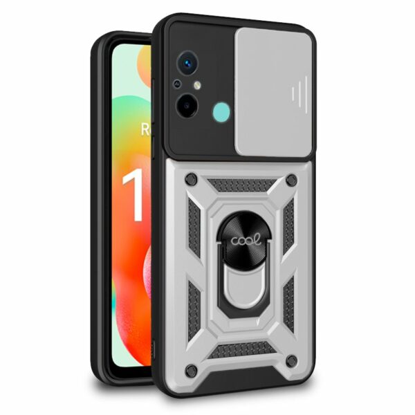 Carcasa COOL para Xiaomi Redmi 12C Hard Ring Plata