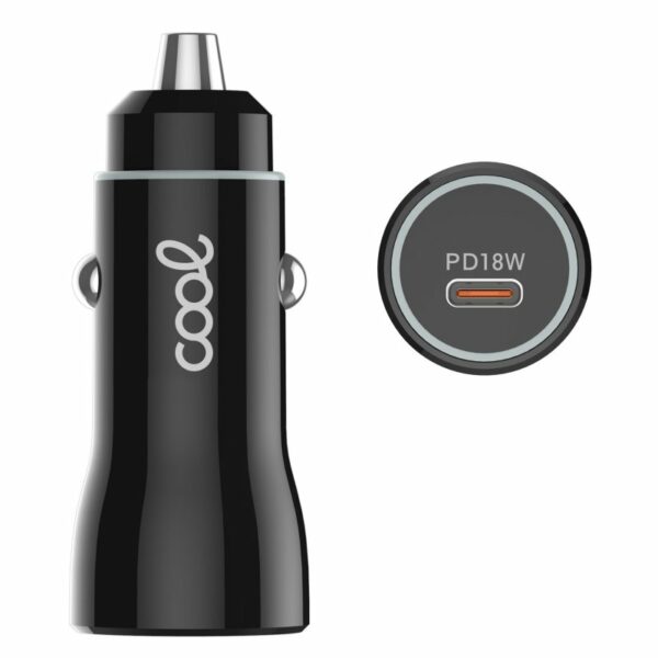 Cargador Coche Universal Entrada Tipo C (PD) COOL (18W) Negro - Image 2