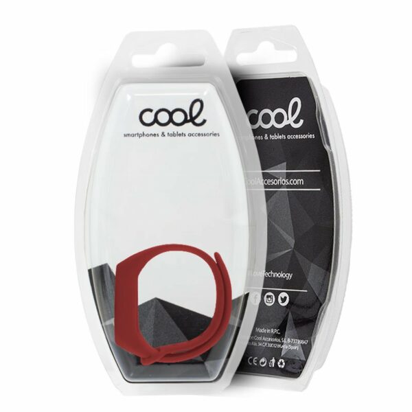 Correa COOL para Xiaomi Mi Band 5 / 6 / 7 / Amazfit Band 5 Liso Vino - Image 2
