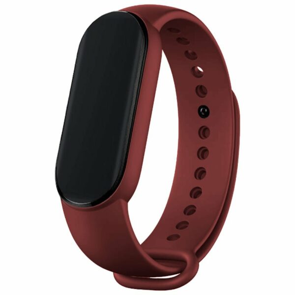 Correa COOL para Xiaomi Mi Band 5 / 6 / 7 / Amazfit Band 5 Liso Vino