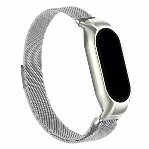 Correa COOL para Xiaomi Mi Band 5 / 6 / 7 / Amazfit Band 5 Metal Plata - Image 2