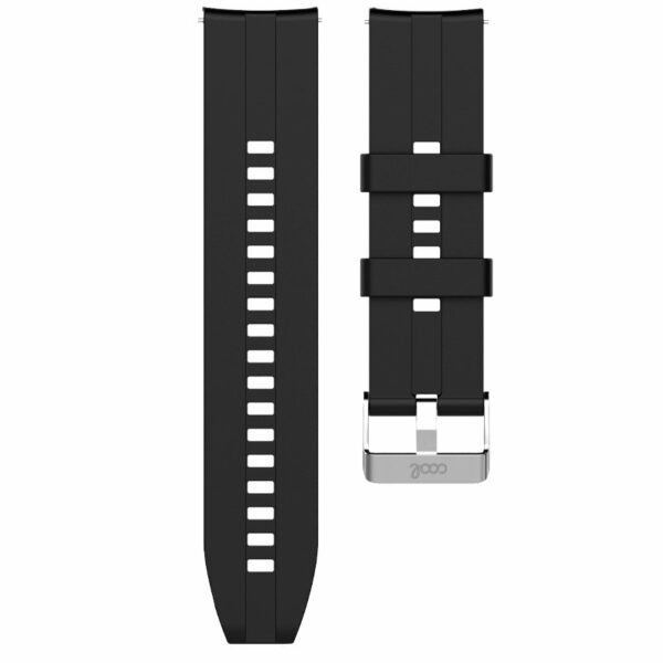 Correa Universal 20mm Amazfit Bip / GTS / Bip Lite / Huawei / Samsung / COOL Goma Negro