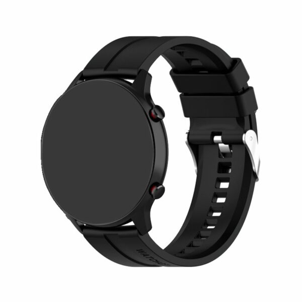 Correa Universal 22mm Amazfit GTR / Stratos / Huawei / Samsung / COOL Goma Negro - Image 2