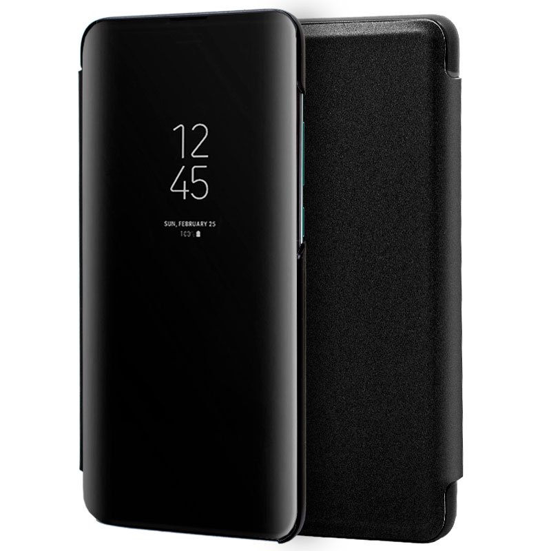 Funda COOL Flip Cover para Huawei P30 Clear View Negro