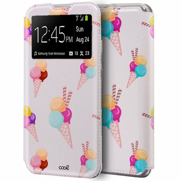 Funda COOL Flip Cover para Huawei P40 Dibujos Helados